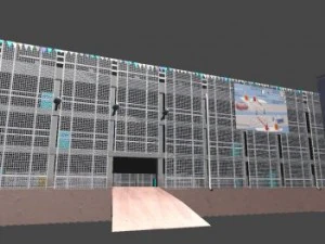 parking garage building 3D Model