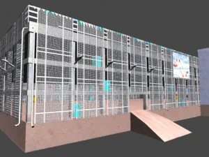parking garage building 3D Model