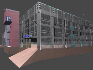 parking garage building 3D Model