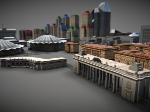city buildings pack 3D 모델