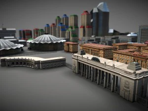 city buildings pack 3D Model