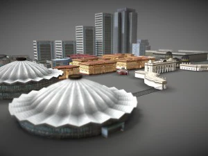 city buildings pack 3D Model