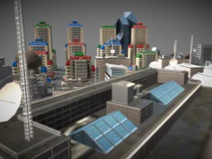 city buildings pack 3D Model