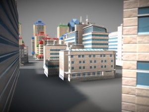 city buildings pack 3D 모델