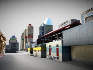 city buildings pack 3D 모델