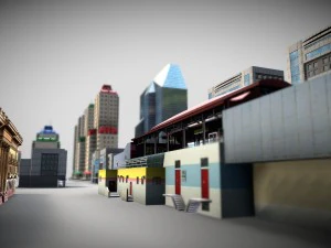 city buildings pack 3D Model