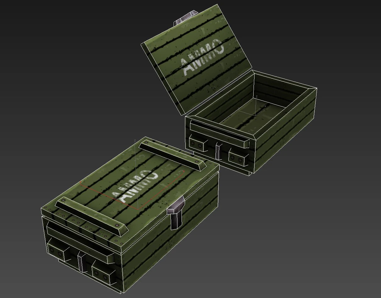 ammo box 3D Model .c4d .max .obj .3ds .fbx .stl .blend 