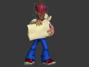 paperboy 3D Model