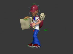 paperboy 3D Model
