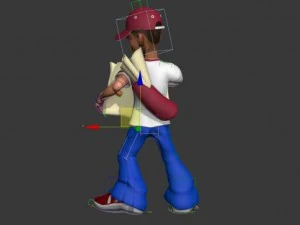 paperboy 3D Model