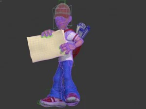 paperboy 3D Model