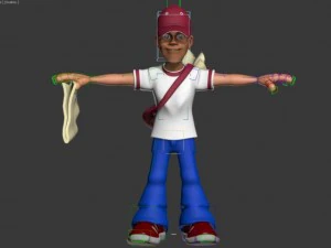 paperboy 3D Model