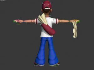 paperboy 3D Model