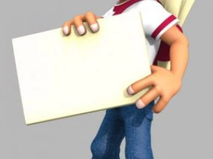 paperboy renders 8k x 6k 3D Model