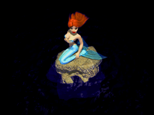 animated murmaid 3D 模型