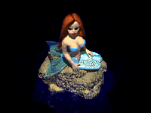 animated murmaid 3D 模型
