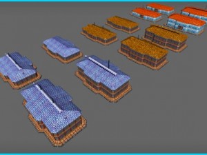 shop cafe restaurant buildings Modelo 3D