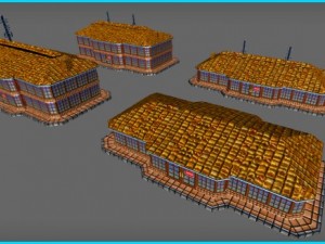 shop cafe restaurant buildings Modelo 3D