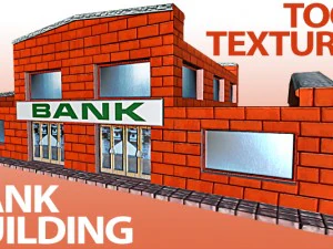 small bank building 3D Model