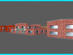 small bank building 3D Model