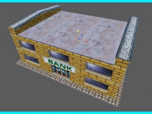 small bank building 3D Model