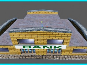 small bank building 3D Model