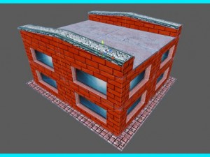 small bank building 3D Model