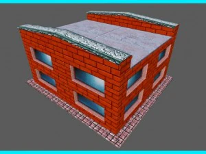 small bank building 3D Model