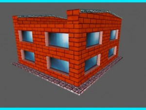 small bank building 3D Model