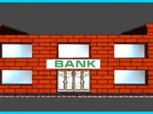 small bank building 3D Model