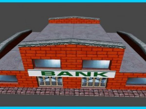 small bank building 3D Model