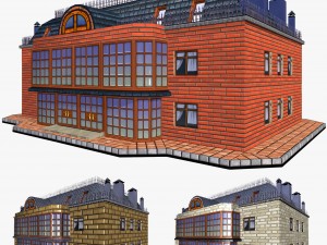 house apartments building Modello 3D