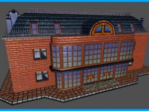 house apartments building Modello 3D