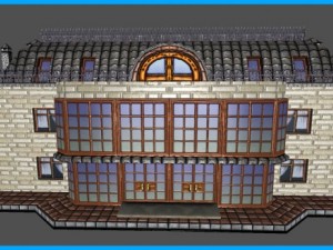 house apartments building Modello 3D