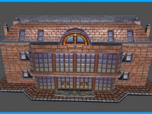 house apartments building Modello 3D