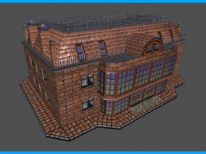 house apartments building Modello 3D