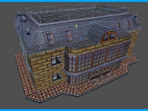 house apartments building Modello 3D