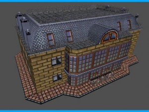 house apartments building Modello 3D