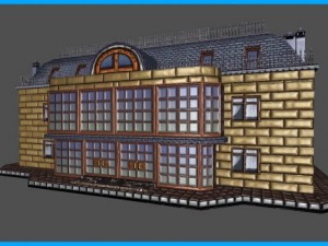 house apartments building Modello 3D