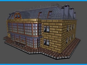 house apartments building Modello 3D
