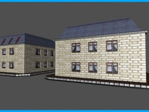 house apartments building Modello 3D