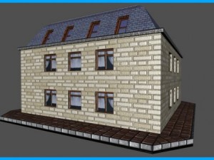 house apartments building Modello 3D