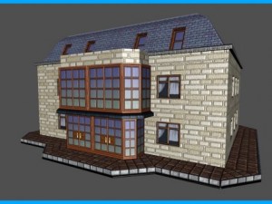 house apartments building Modello 3D