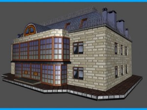 house apartments building Modello 3D