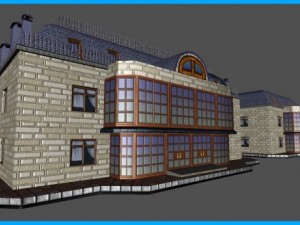 house apartments building Modello 3D
