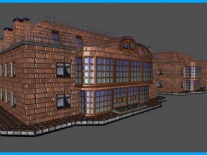 house apartments building Modello 3D