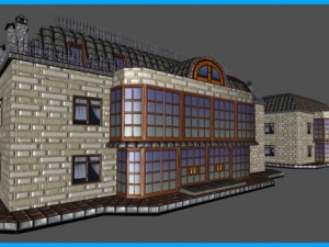 house apartments building Modello 3D