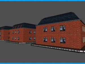 house apartments building Modello 3D