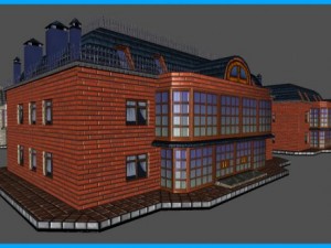 house apartments building Modello 3D