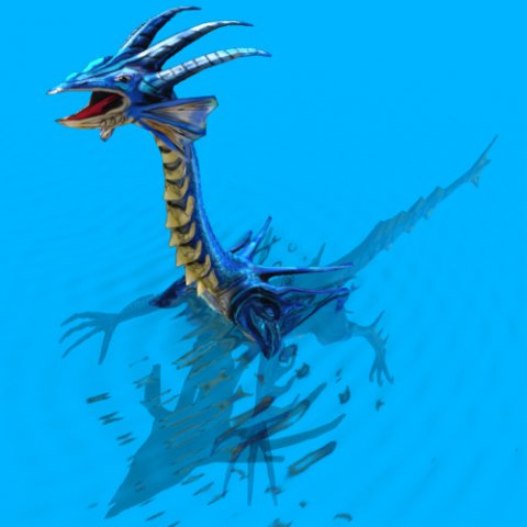 animated water dragon png sequenses Modelo 3D .c4d .max .obj .3ds .fbx .stl .blend 